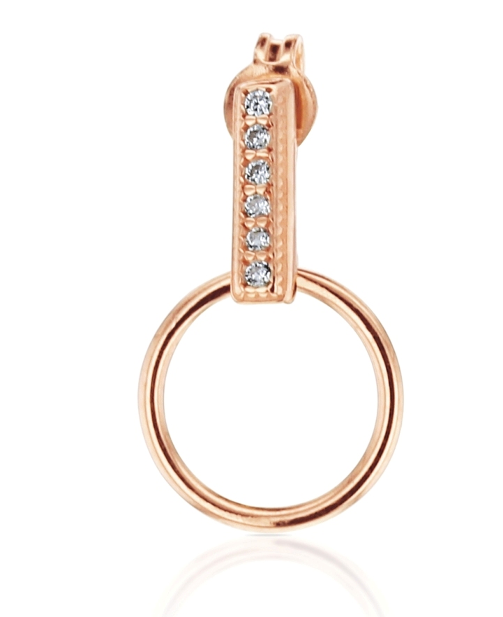 ## 9P CZ RECTANGLE BAR W/CIRCLE